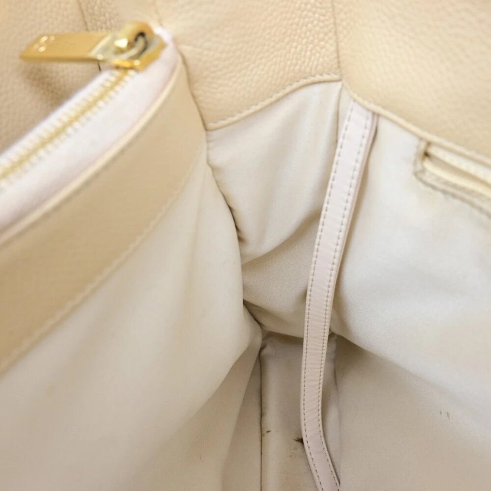 CHANEL CC GST Chain Shoulder Bag Grained Calfskin Leather Beige GHW 652RL053 - Picture 6 of 16